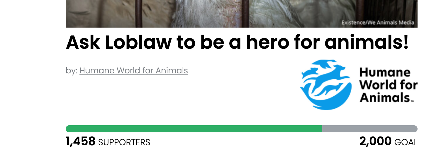 Animal Actions - Tell Loblaw to Be Cage Free