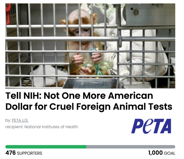 Animal Actions - Cut Funding From Cruel Animal Experimentation